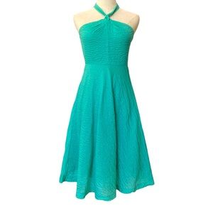 J. Crew Fit And Flare Halter Cotton Dress in Size 6